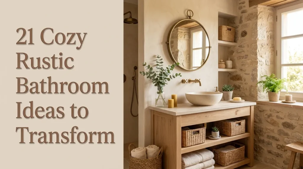 21 Cozy Rustic Bathroom Ideas to Transform
