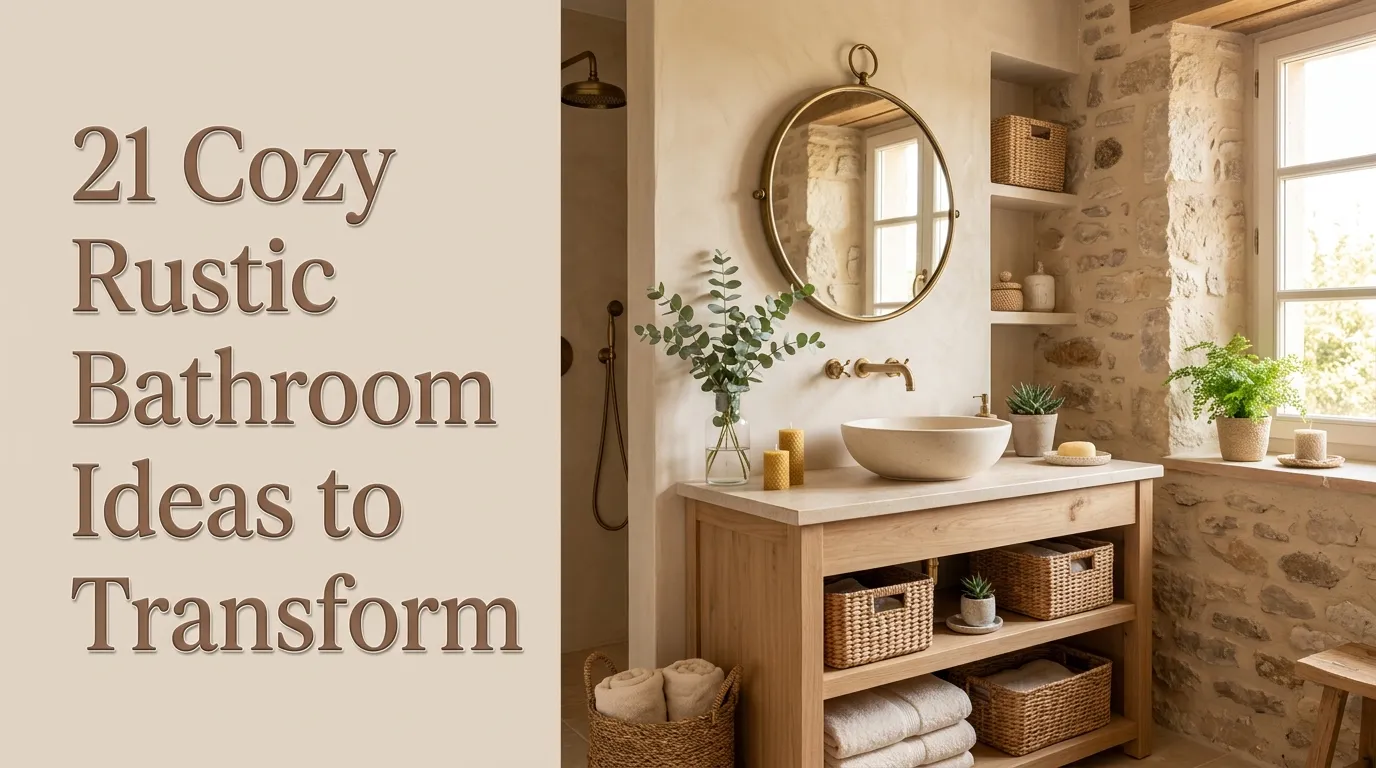21 Cozy Rustic Bathroom Ideas to Transform