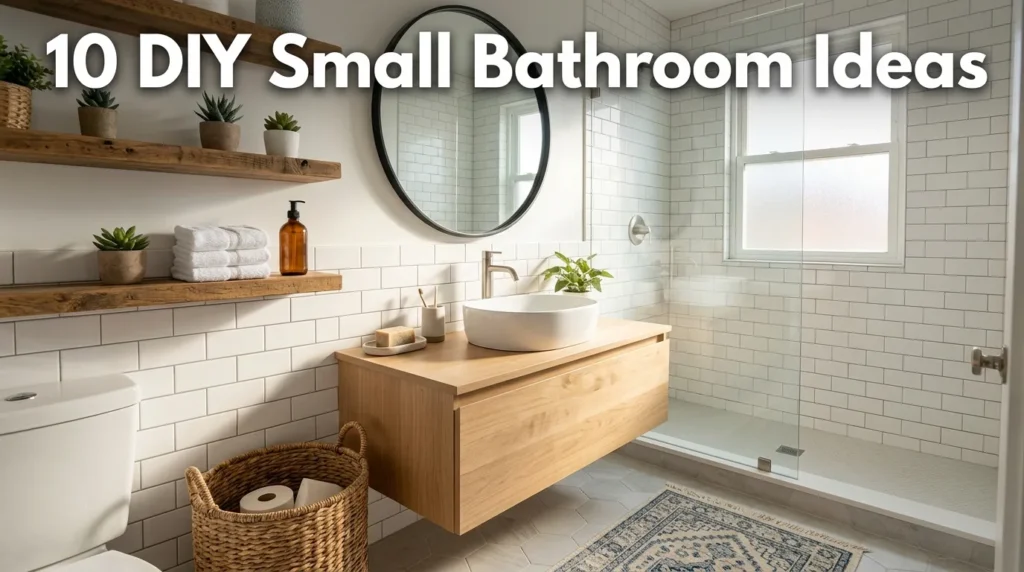 10 DIY Small Bathroom Ideas