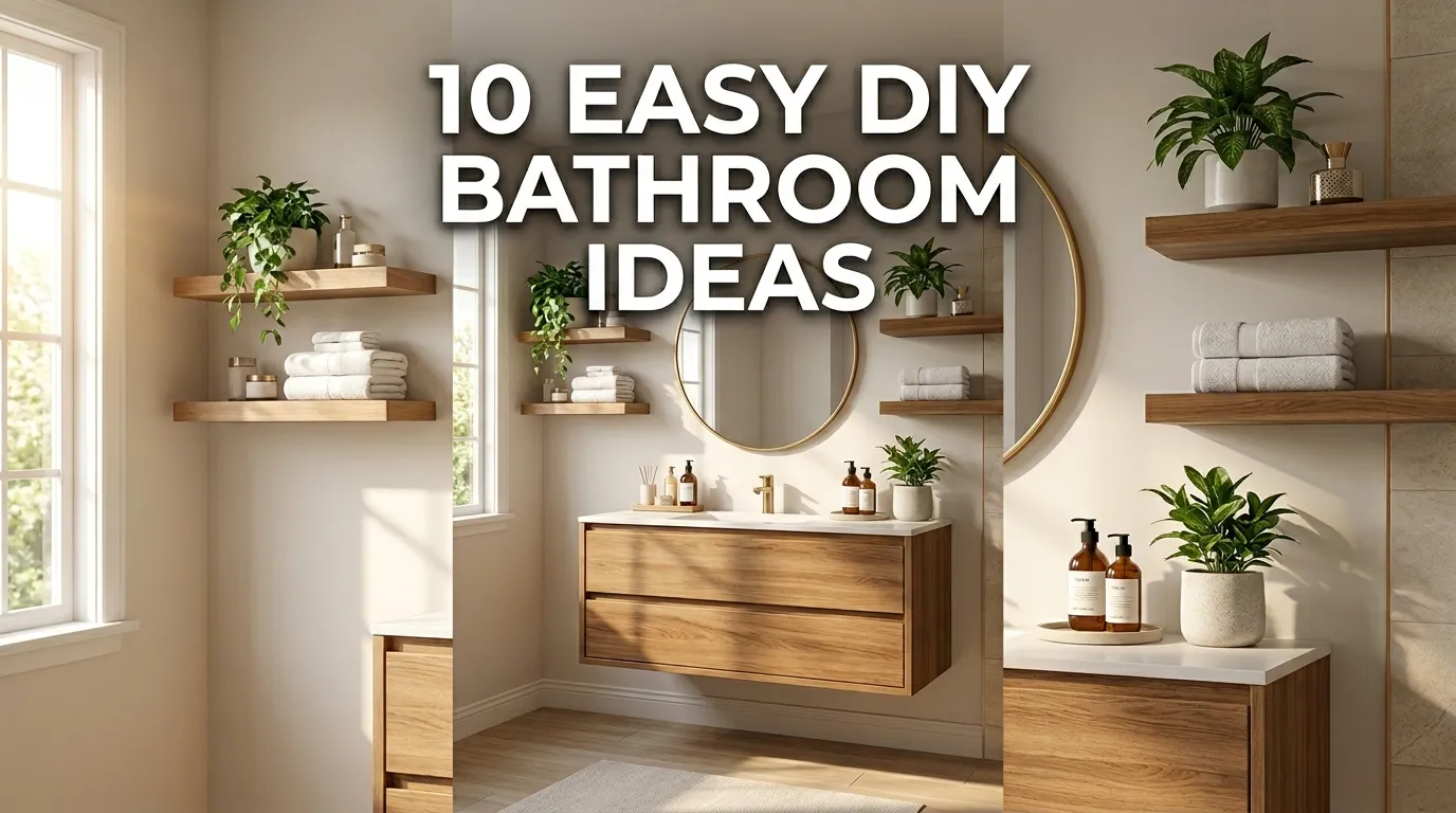 10 Easy DIY Bathroom Ideas