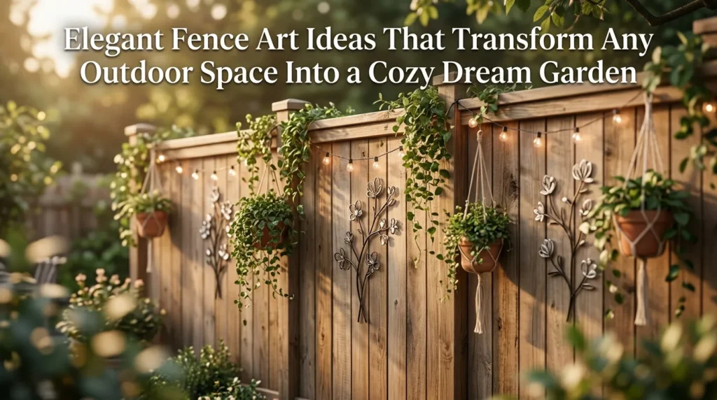 10 Elegant Fence Art Ideas