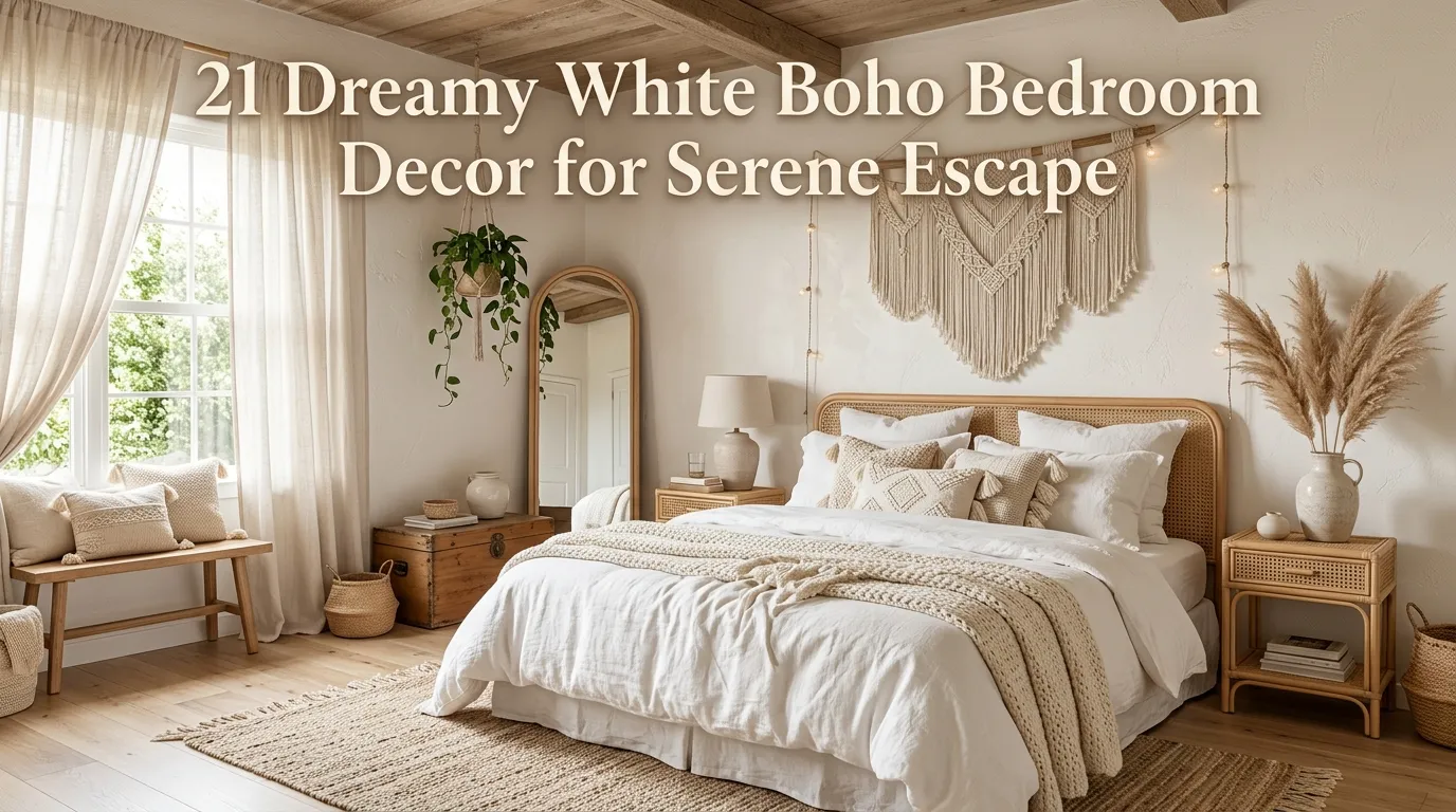 21 Dreamy White Boho Bedroom Decor for Serene Escape