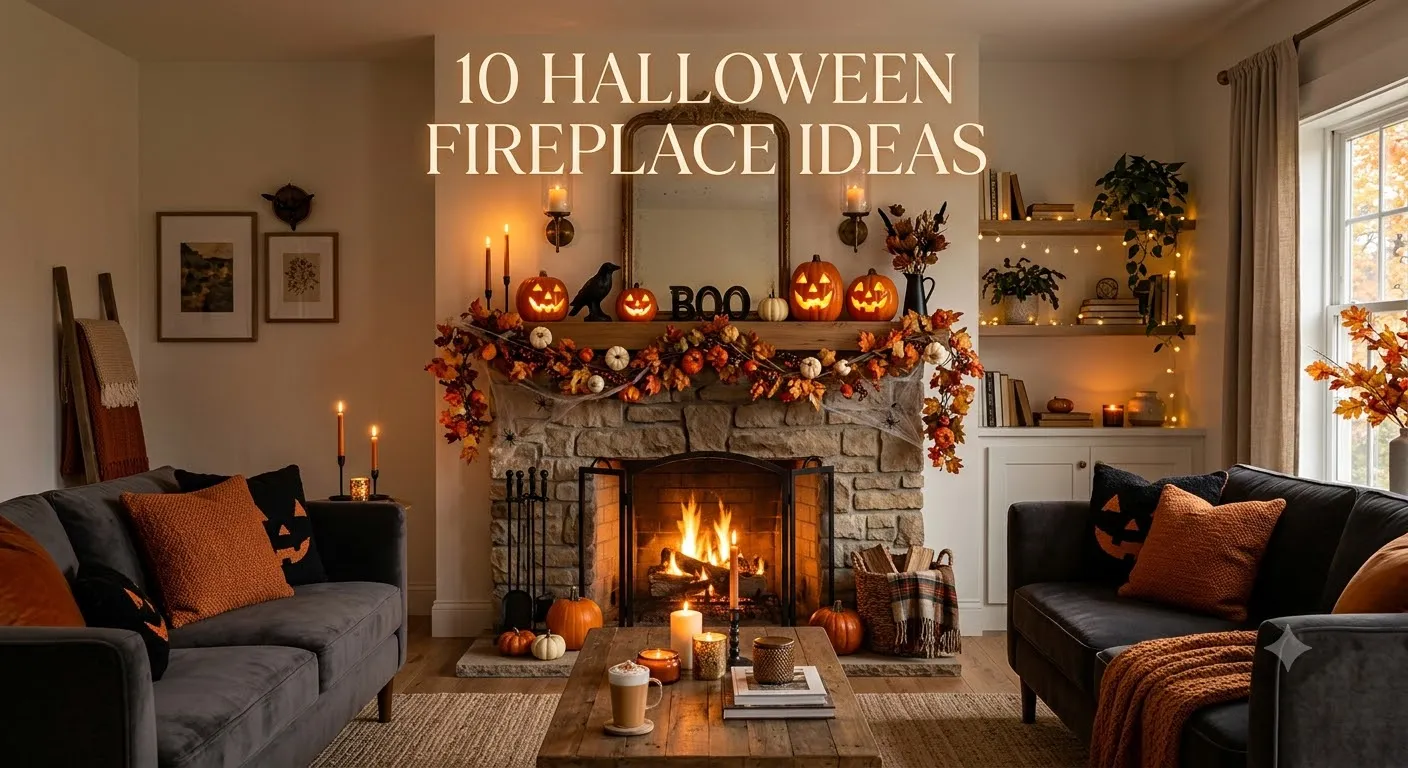 10 Halloween Fireplace Ideas