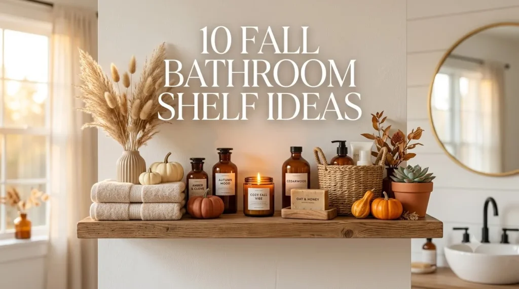 10 Fall Bathroom Shelf Ideas