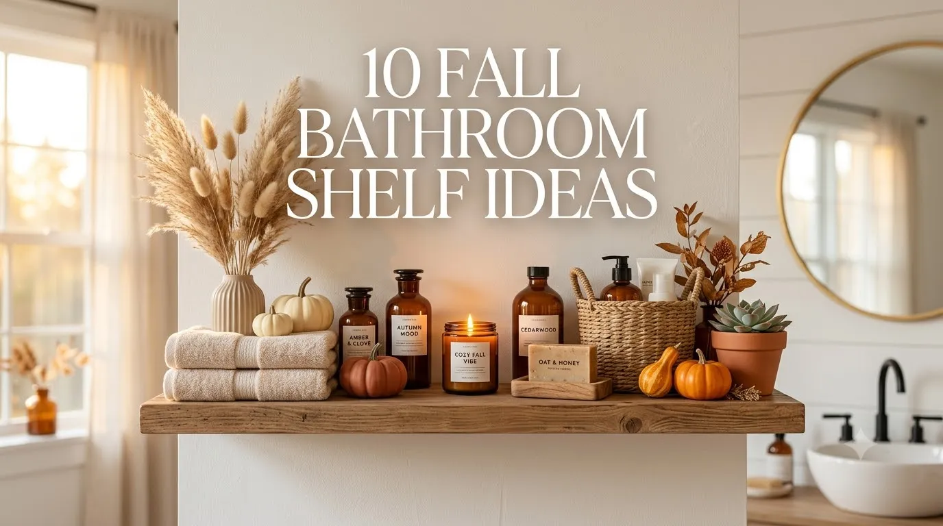 10 Fall Bathroom Shelf Ideas