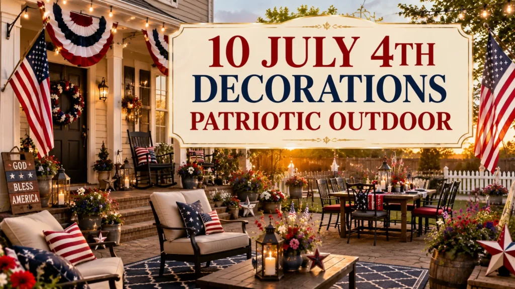 10 July 4th Decorations Patriotic Outdoor
