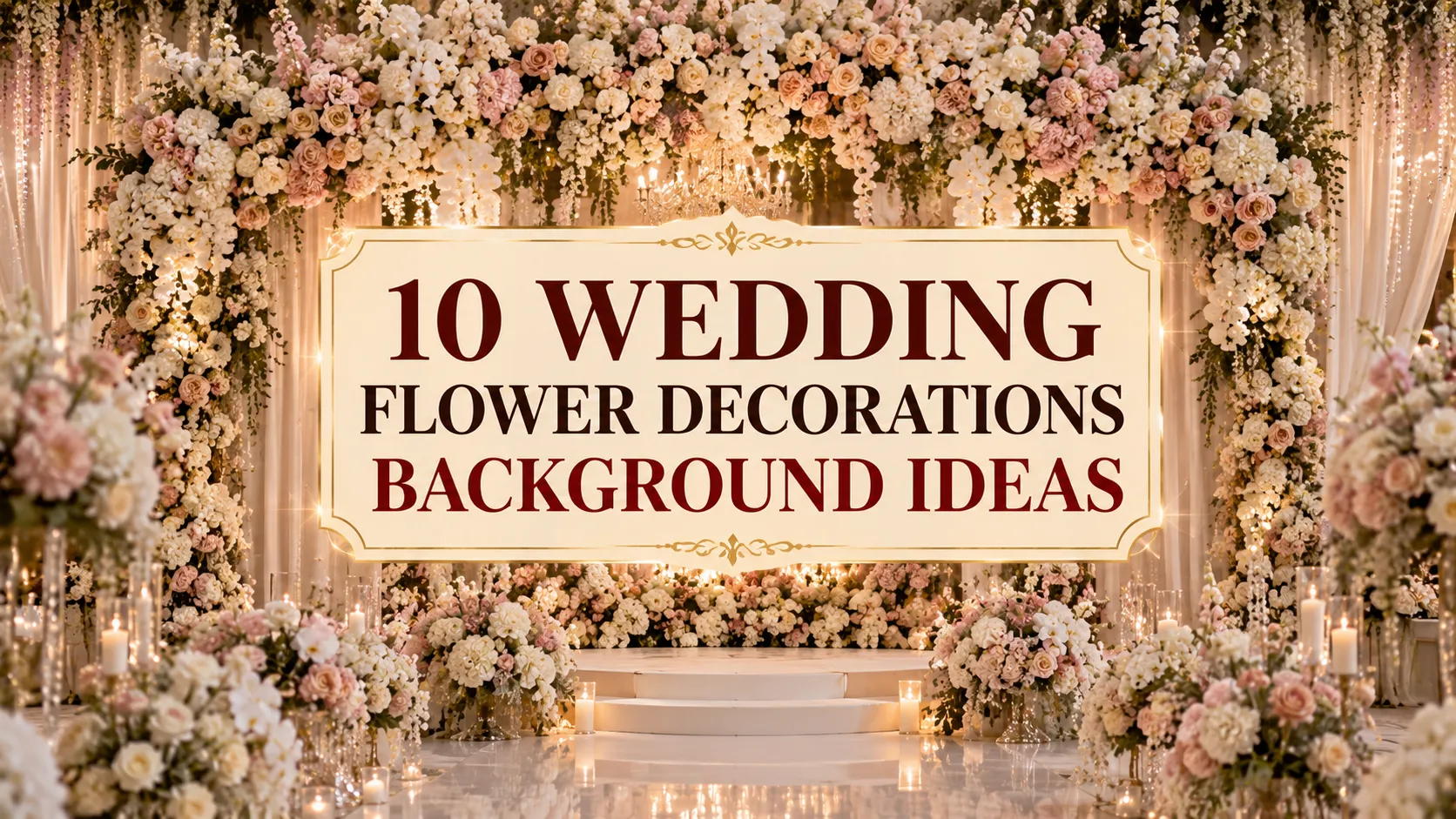10 Wedding Flower Decorations Background Ideas
