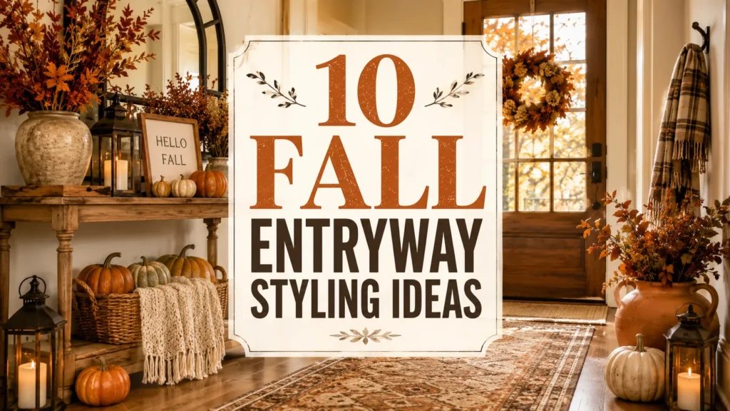 Fall Entryway Styling