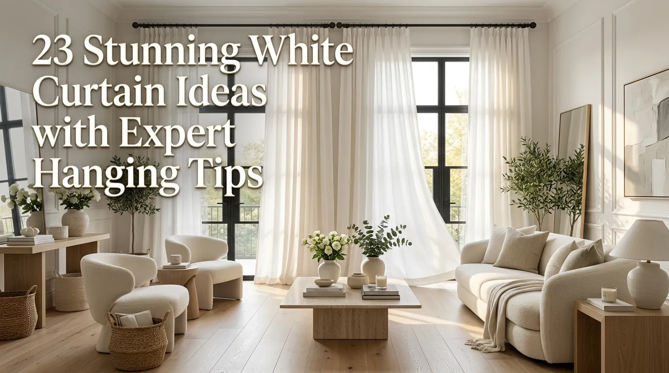 23 Stunning White Curtains With Expert Hanging Tips