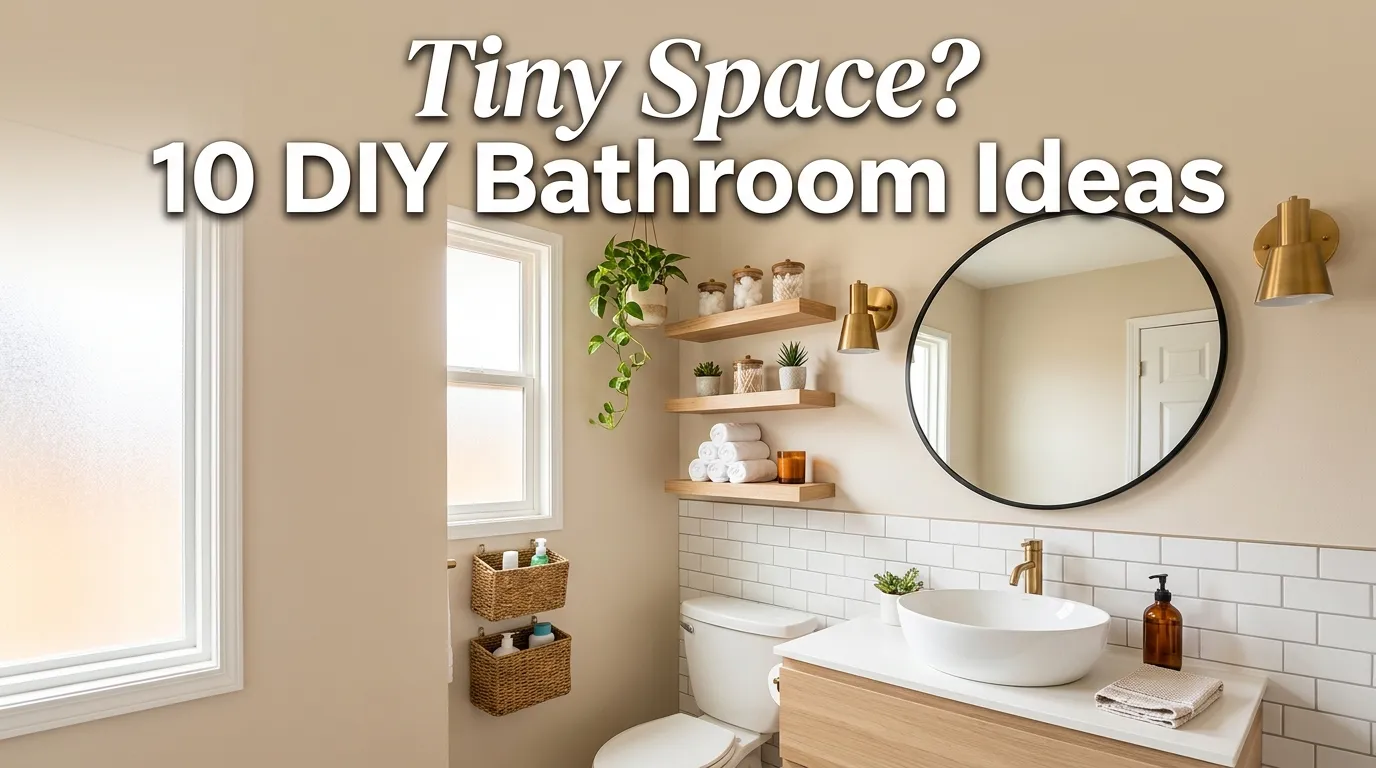 Tiny Space? 10 DIY Bathroom Ideas