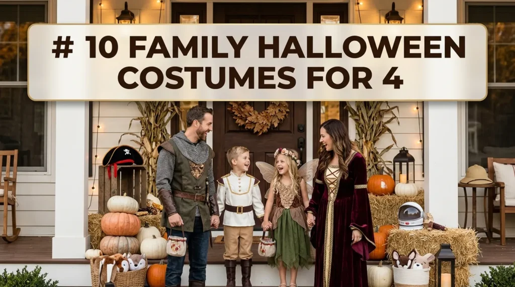 10 Family Halloween Costumes For 4