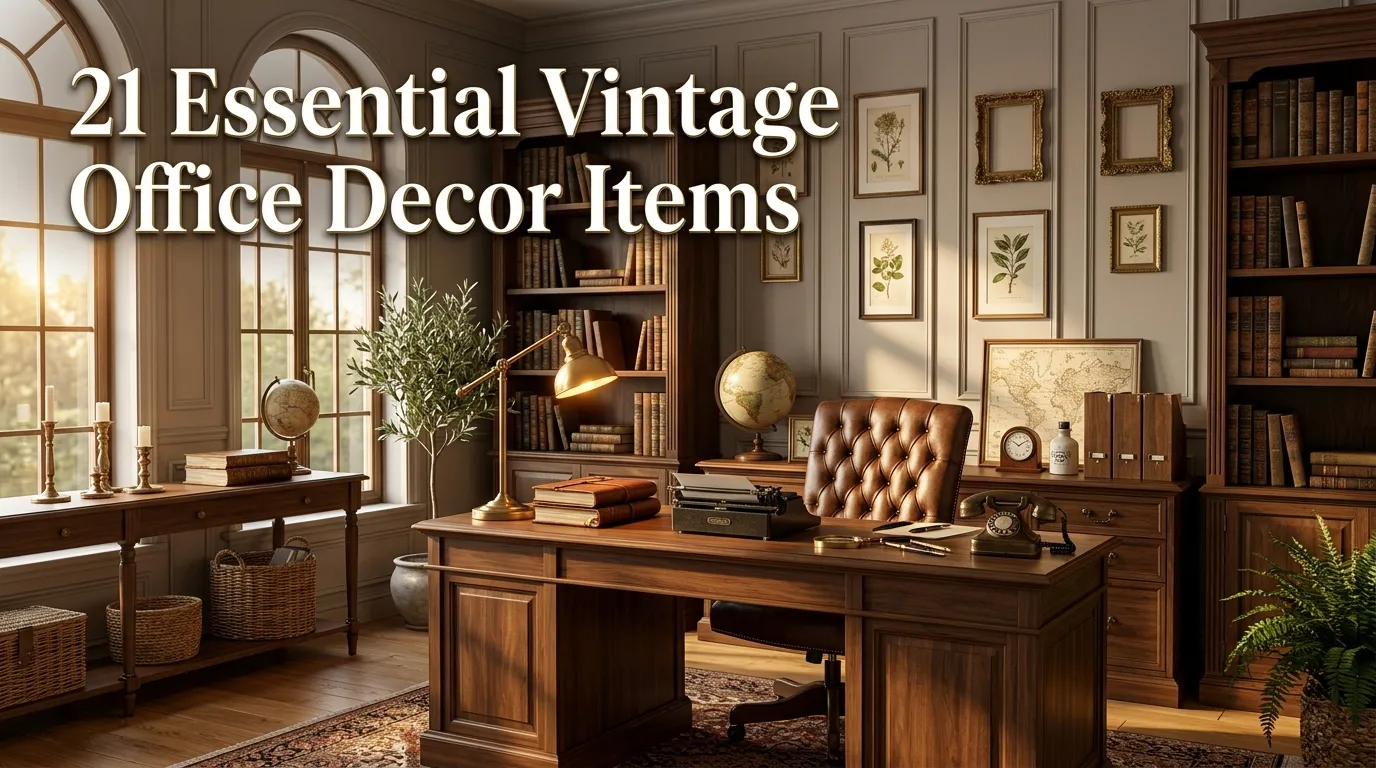 21 Essential Vintage Office Decor Items