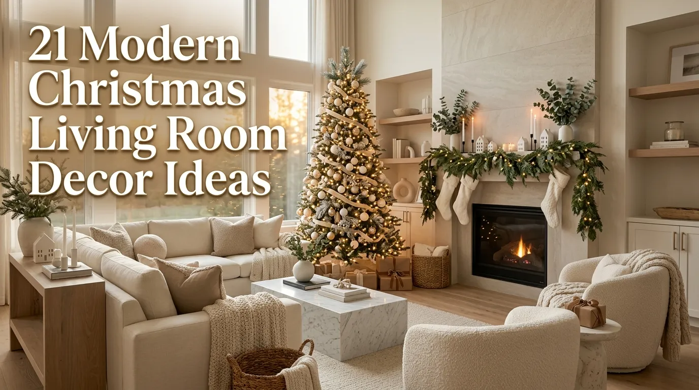  21 Modern Christmas Decor Living Rooms to Inspire