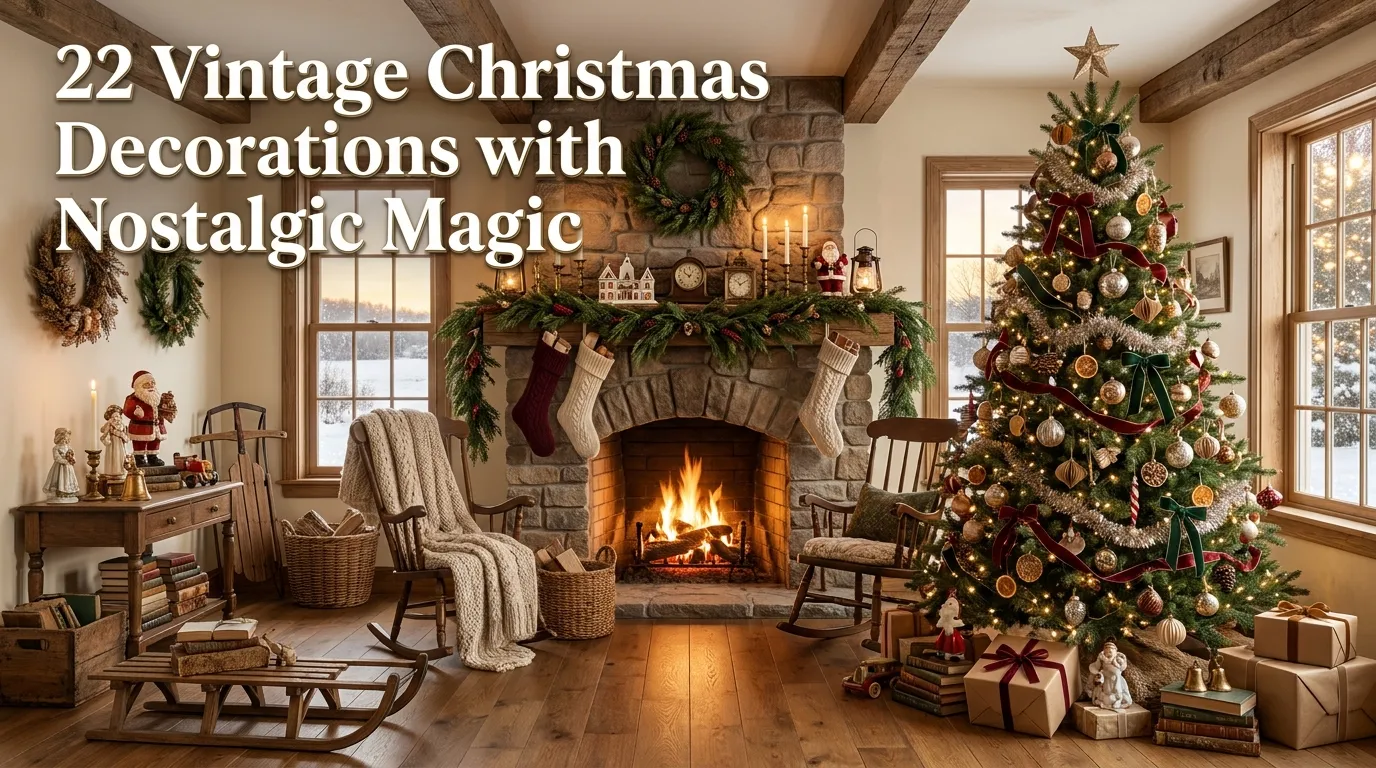 22 Vintage Christmas Decorations with Nostalgic Magic