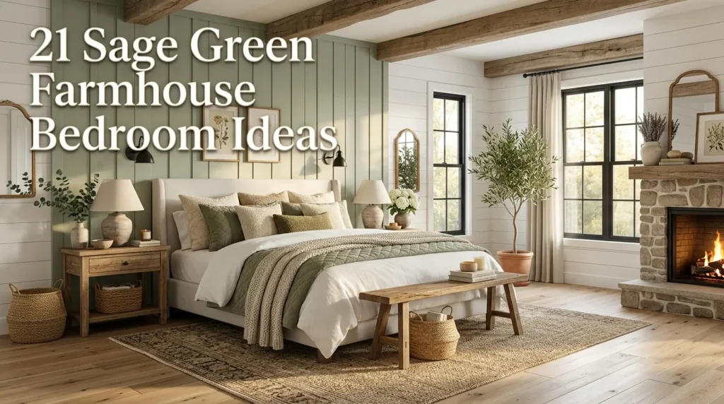 21 Sage Green Farmhouse Bedrooms for Tranquil Retreat