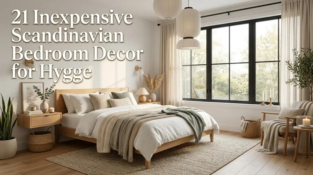 21 Inexpensive Scandinavian Bedroom Decor for Hygge