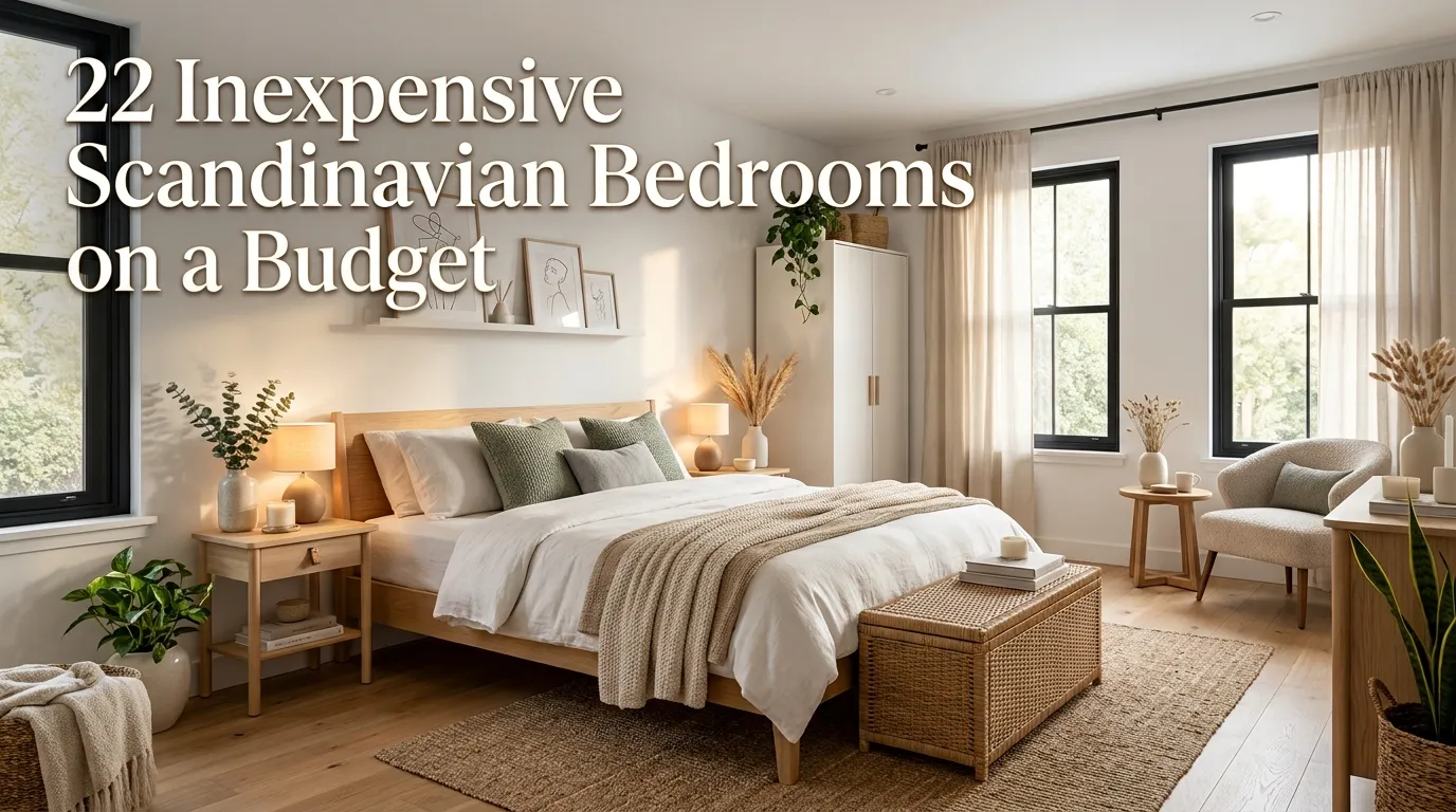 22 Inexpensive Scandinavian Bedrooms on a Budget