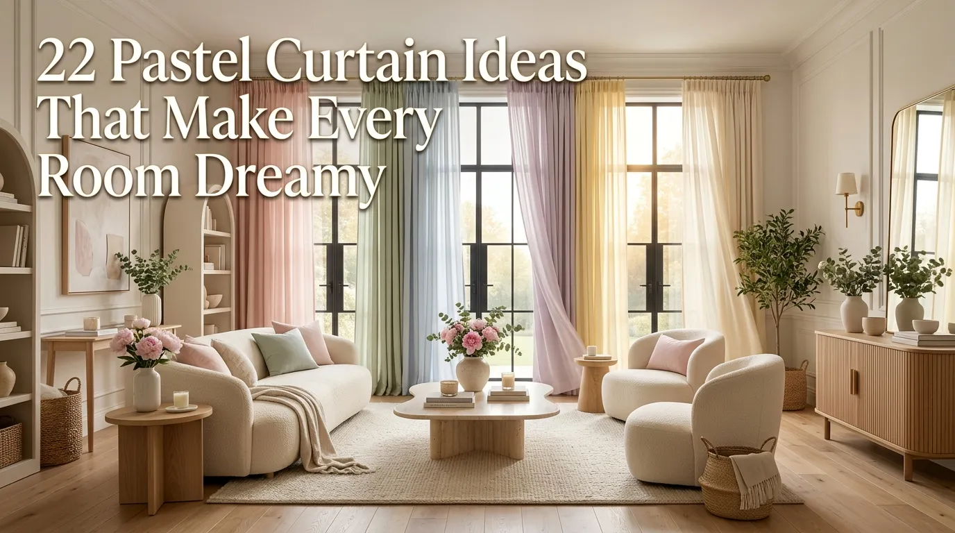 22 Pastel Curtains That’ll Make Space Feel Dreamy