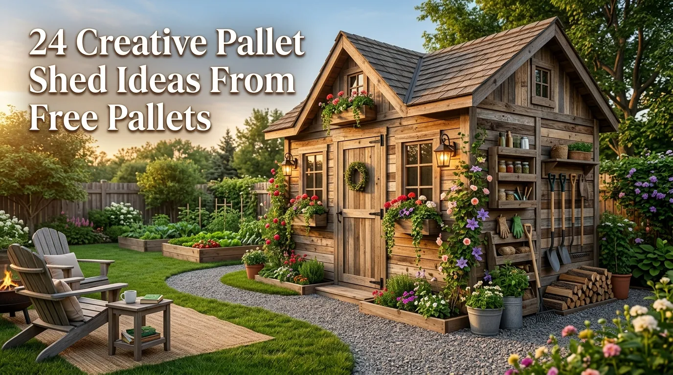 24 Creative Pallet Shed Ideas From Free Pallets