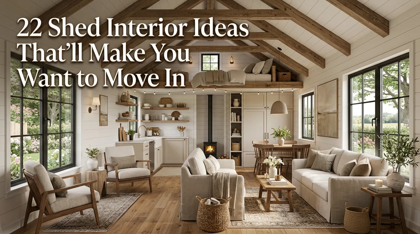 22 Shed Interior Ideas That’ll Make You Want to Move In