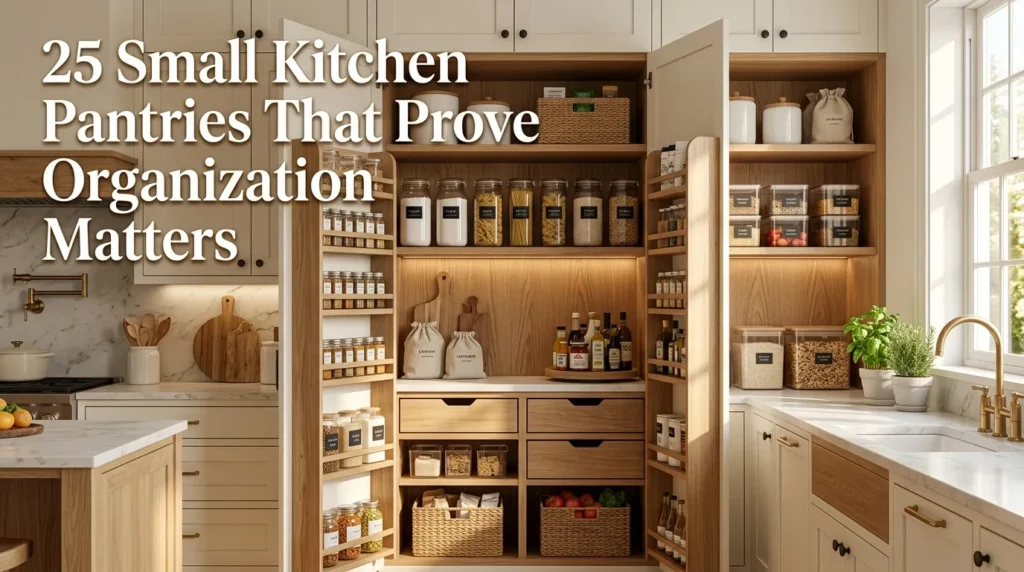 25 Small Kitchen Pantries That Prove Organization Matters