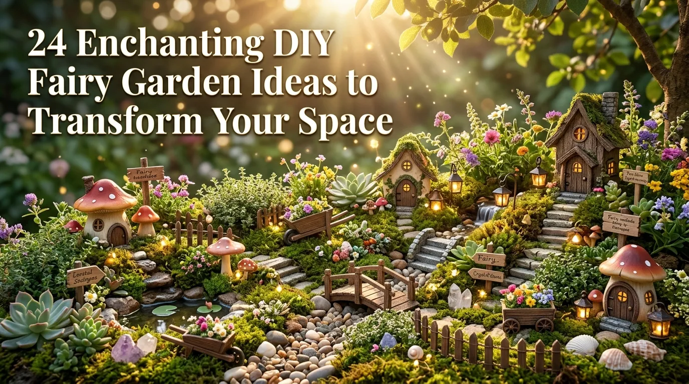 24 Enchanting DIY Fairy Garden Ideas to Transform