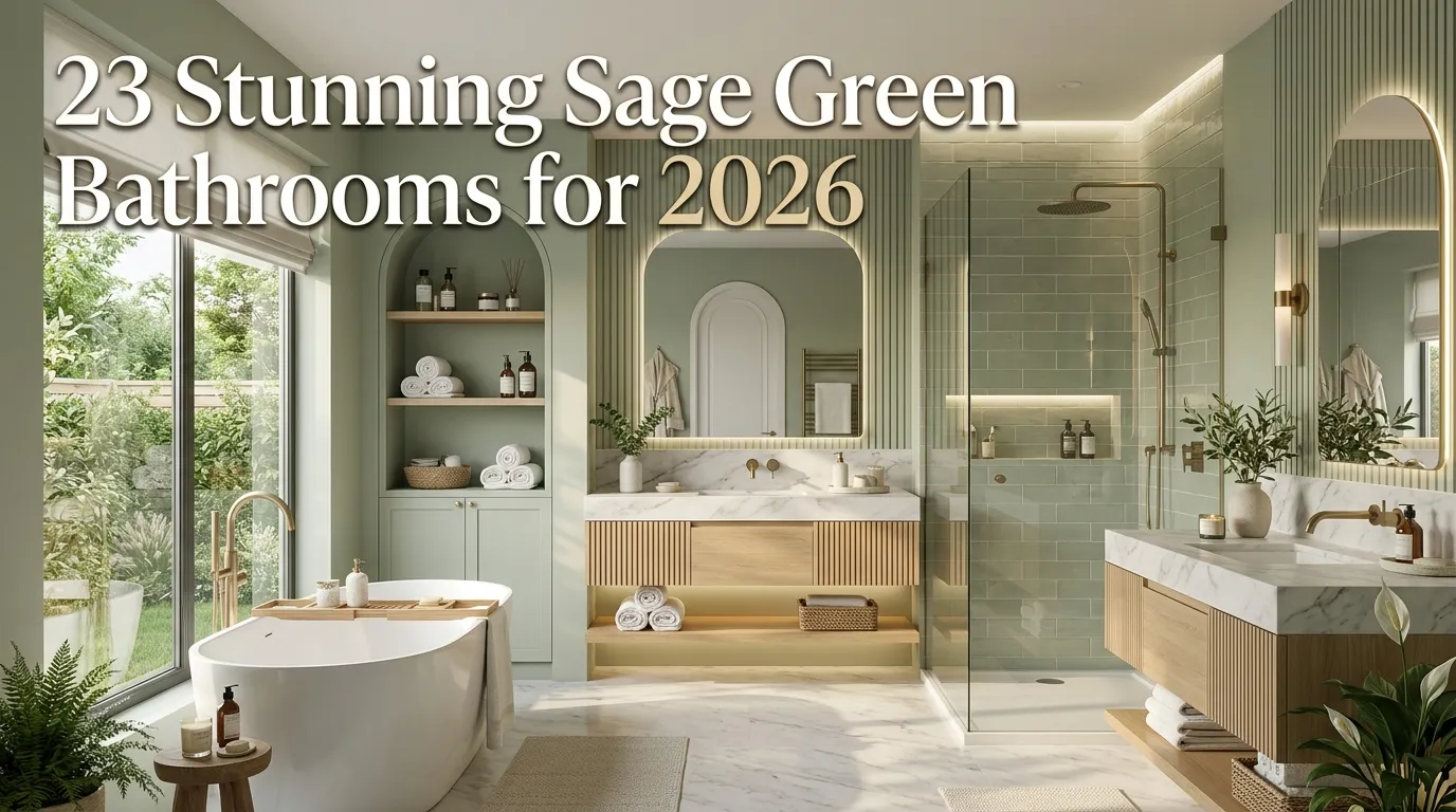23 Stunning Sage Green Bathrooms for 2026