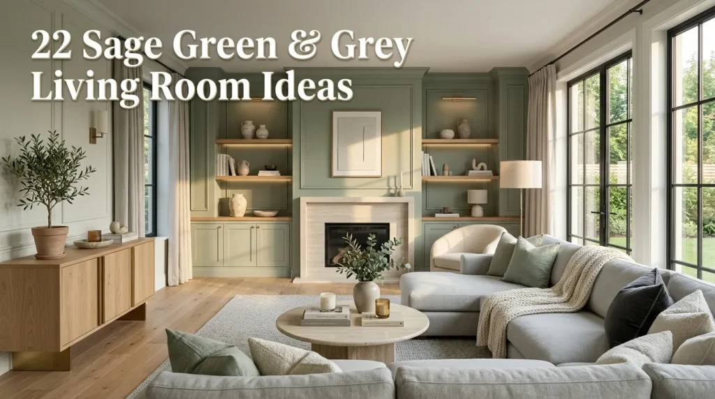 22 Sage Green and Grey Living Rooms for Relaxation