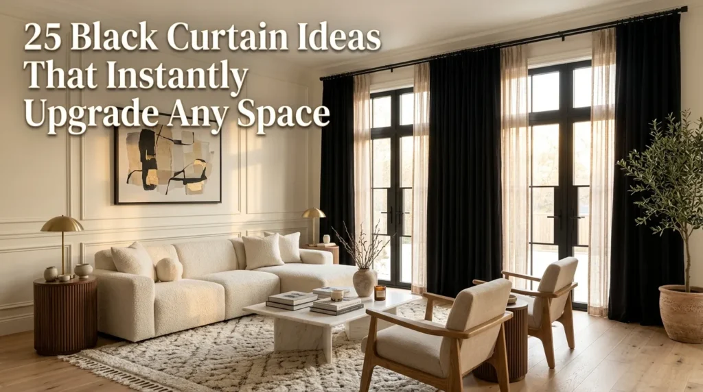 25 Black Curtains That Instantly Upgrade Space