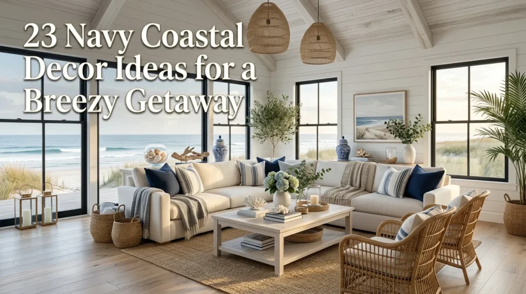 23 Navy Coastal Decor Ideas for Breezy Getaway