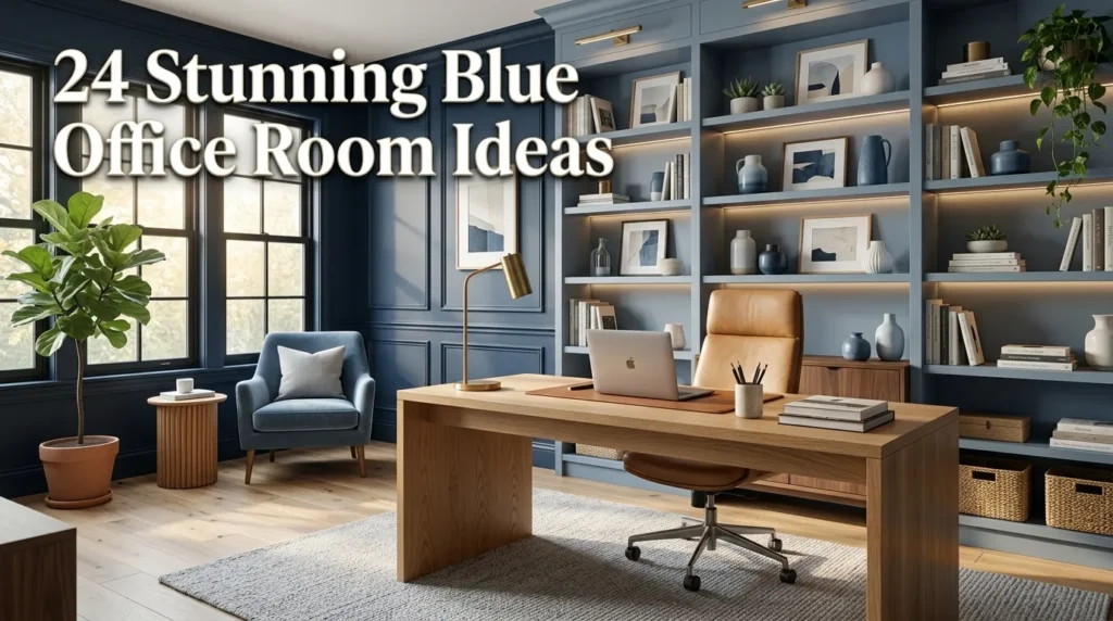 24 Stunning Blue Office Rooms That Transform