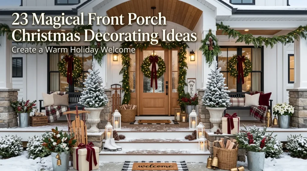 23 Magical Front Porch Christmas Decorating Ideas