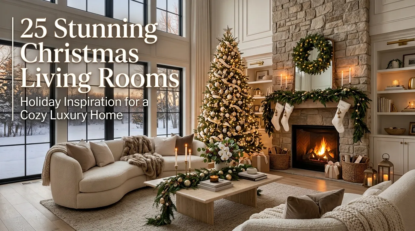 25 Stunning Christmas Living Rooms to Inspire