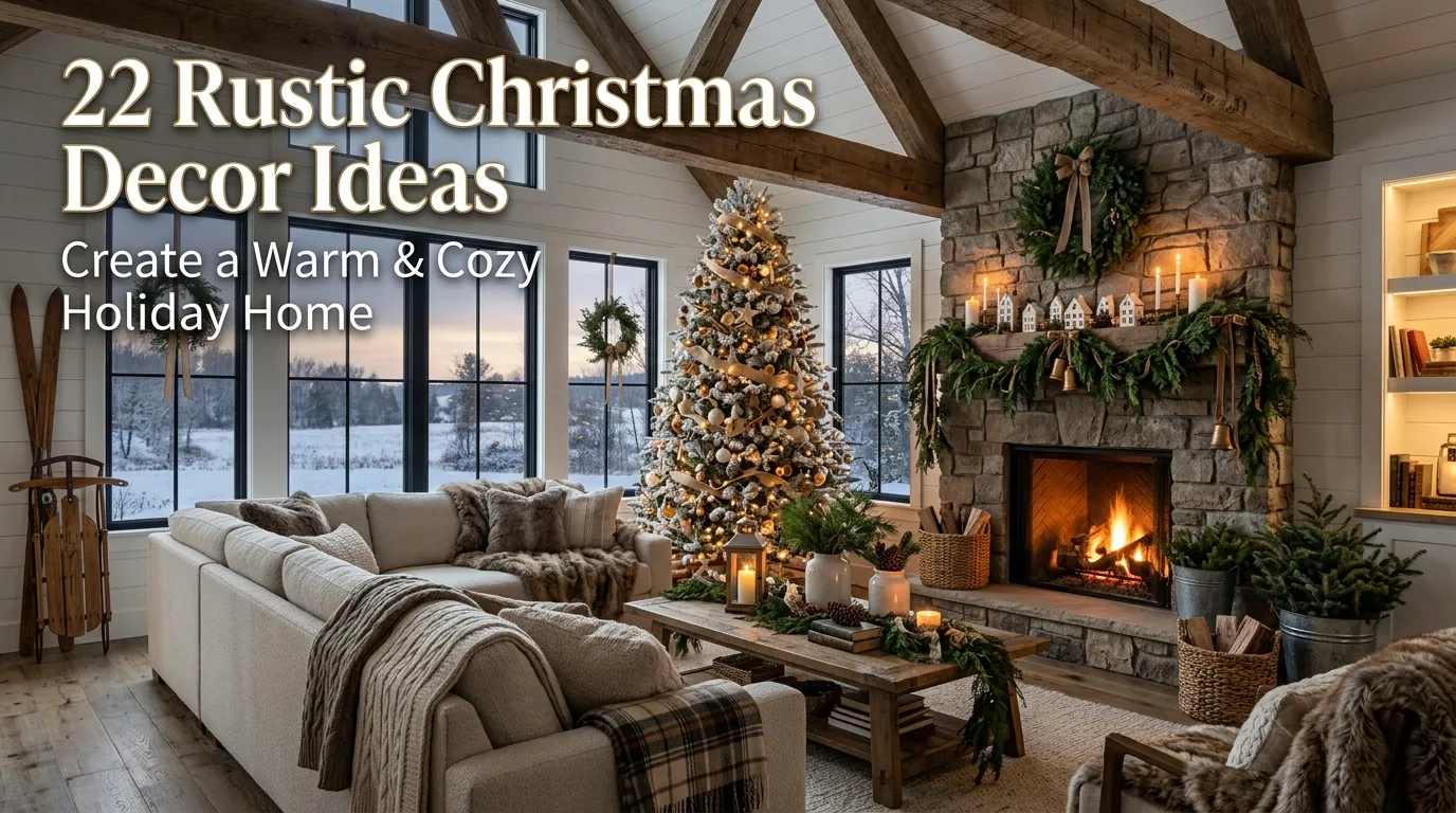 22 Rustic Christmas Decor Ideas for Cozy Home