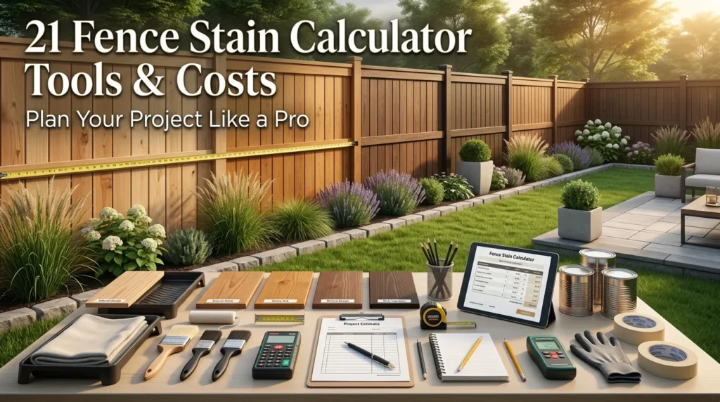 21 Fence Stain Calculator Tools and Costs