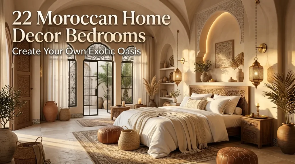 22 Moroccan Home Decor Bedrooms for Exotic Oasis