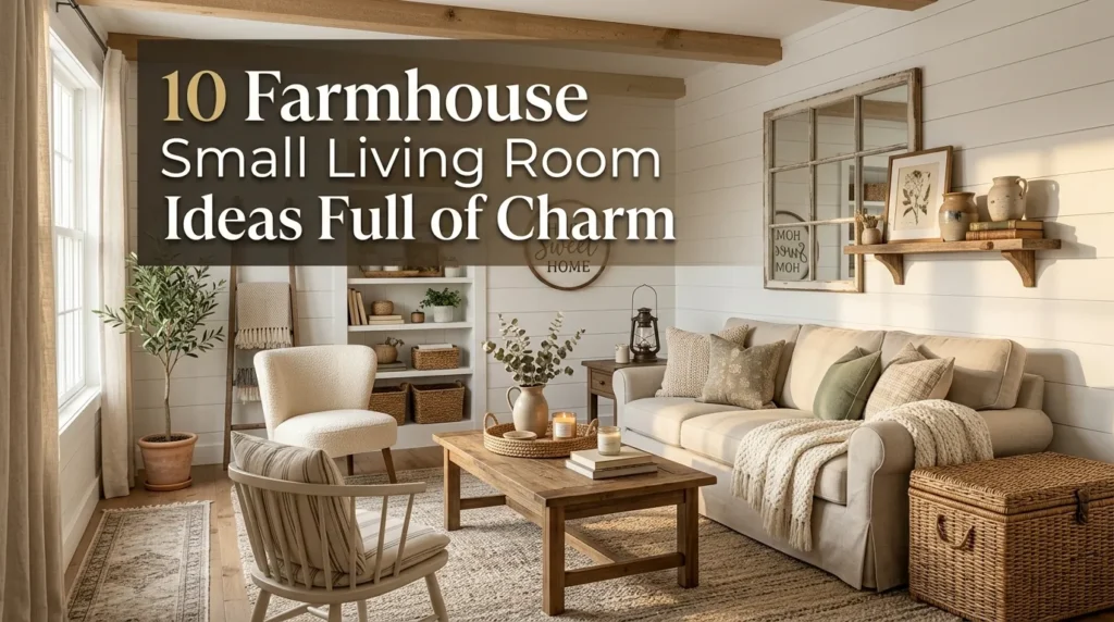 10 Farmhouse Small Living Room Ideas Full of Charm