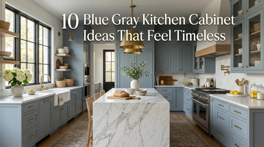 10 Blue Gray Kitchen Cabinet Ideas That Feel Timeless
