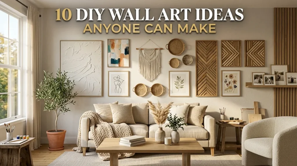 10 DIY Wall Art Ideas Anyone Can Make