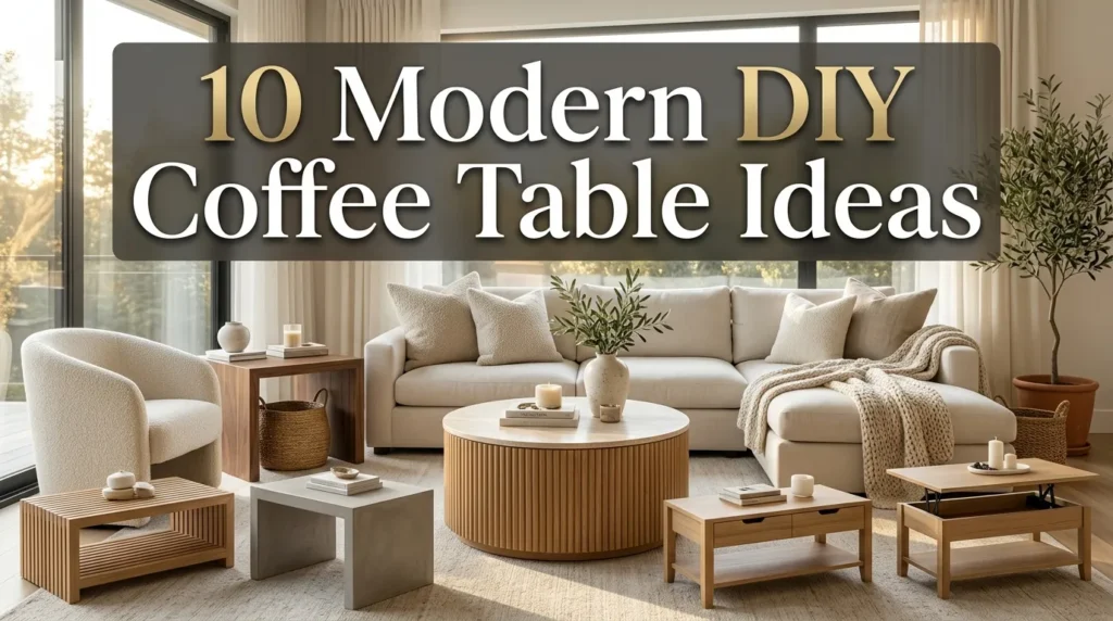 10 Modern DIY Coffee Table Ideas