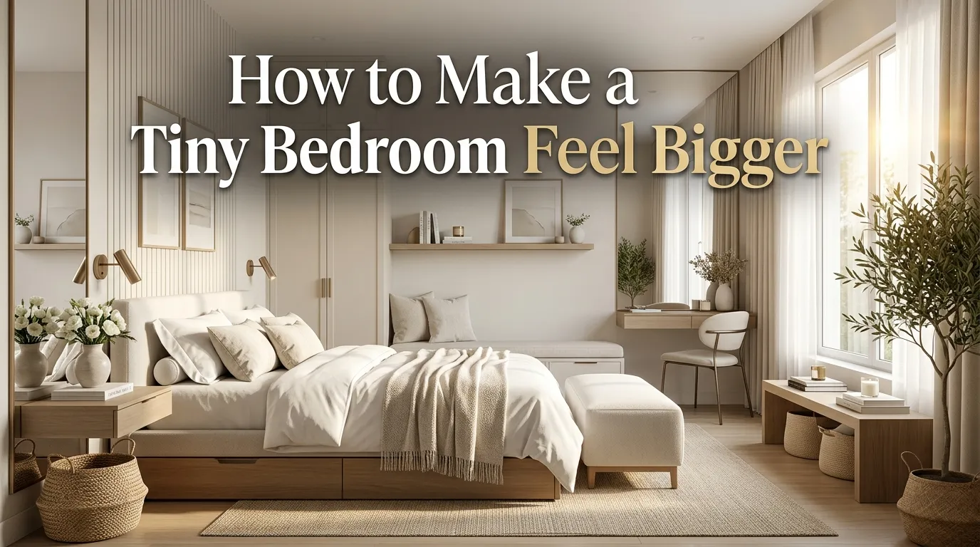 How to Make a Tiny Bedroom Feel Bigger