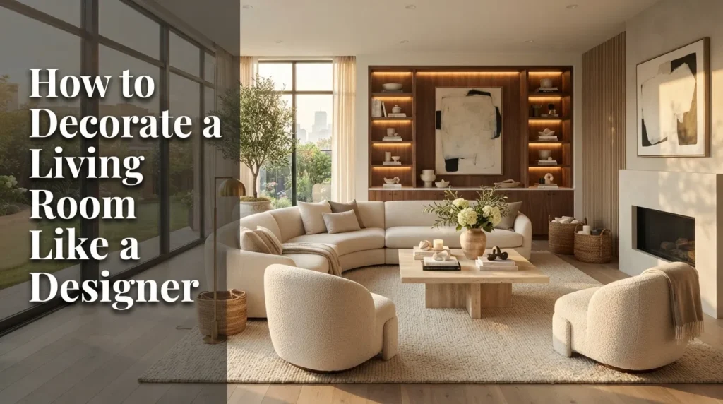 How to Decorate a Living Room Like a Designer