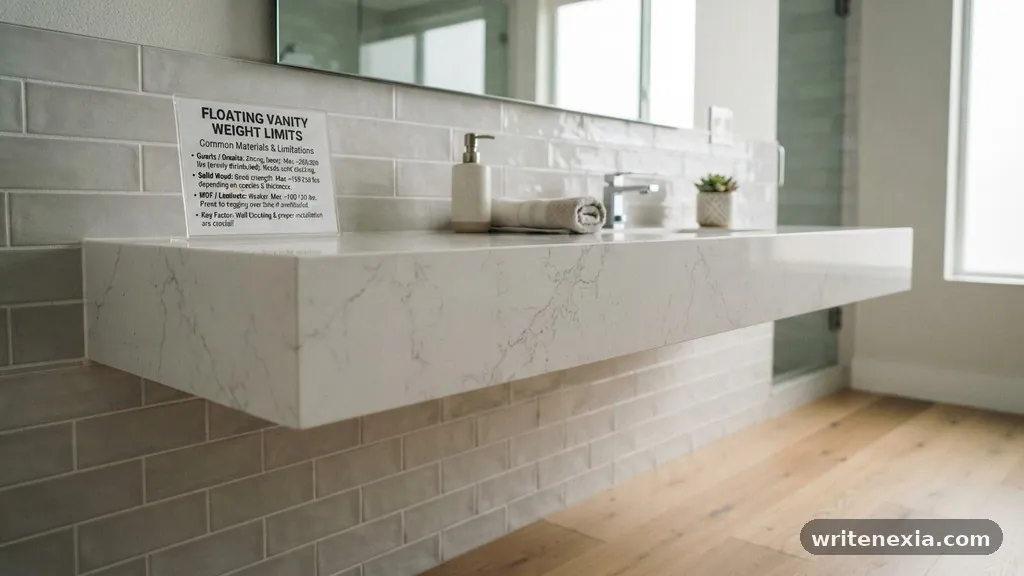 Common Materials and Their Limitations - How Much Weight Can a Floating Vanity Countertop Support Without Brackets?