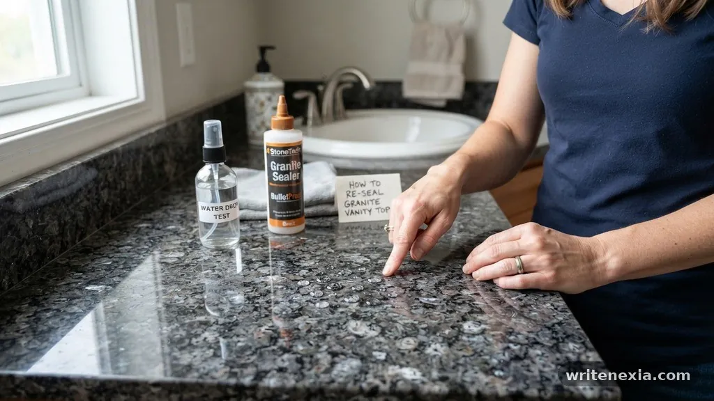 Common Mistakes to Avoid - How to Re-Seal a Granite Vanity Top: Water Drop Test Explained