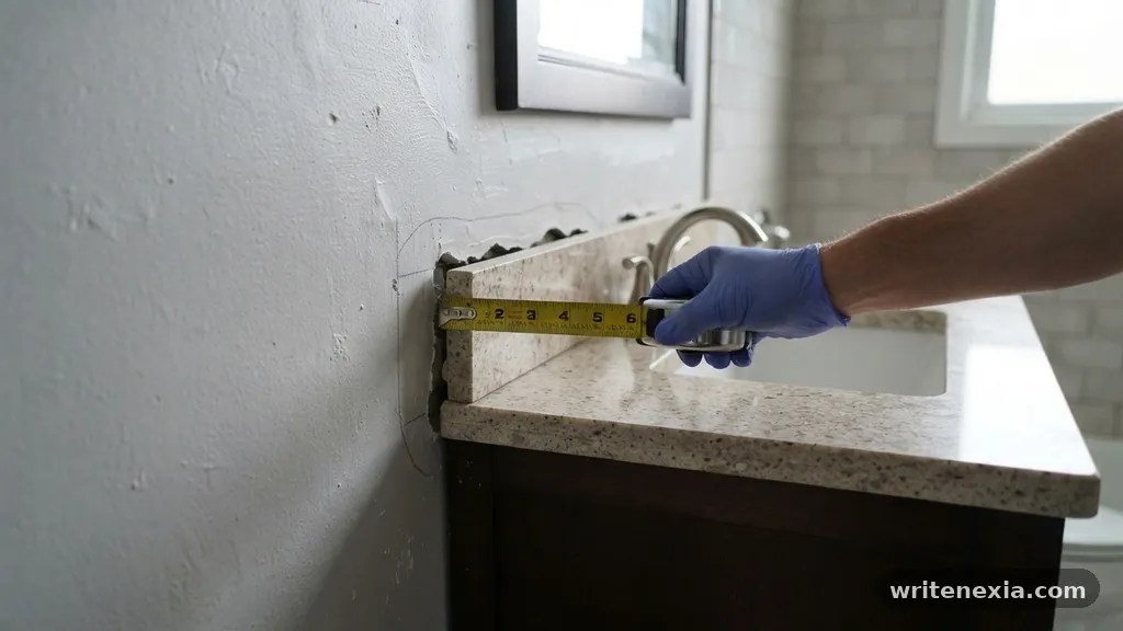 How to Fill Large Gaps Between Uneven Bathroom Walls and Vanity Top