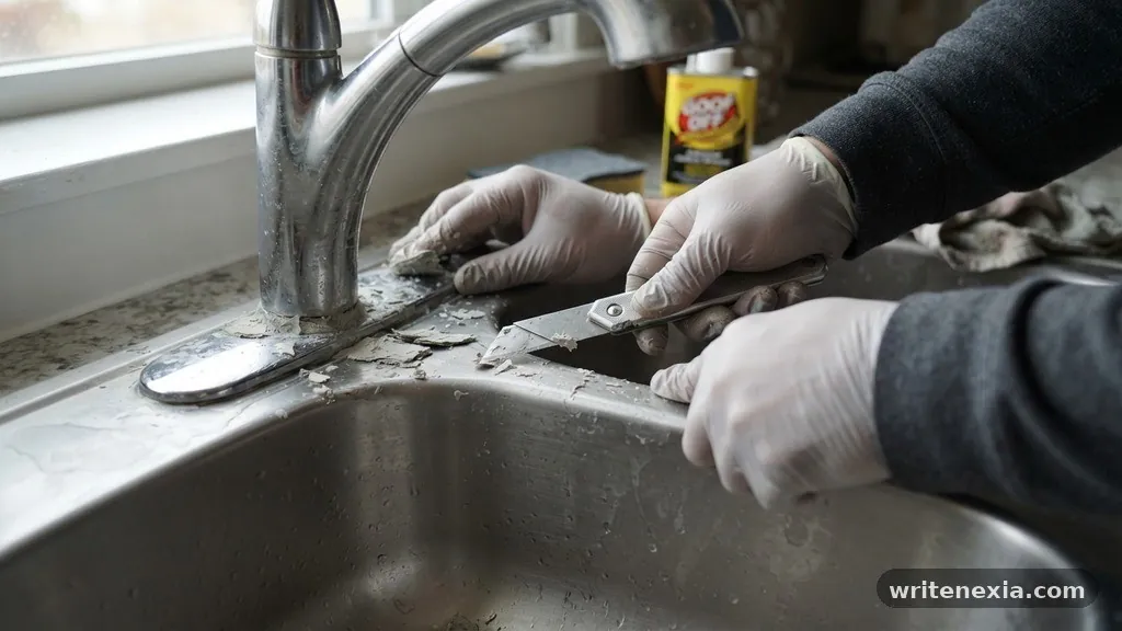 How to Remove Dried Plumber's Putty and Silicone Residue from Sinks