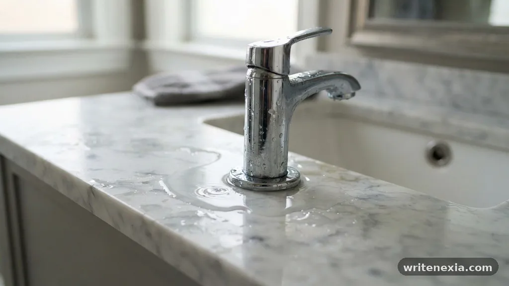 Immediate Causes of Leaks at the Faucet Base - Why Is Water Pooling Around the Faucet Base on Your New Vanity Top?