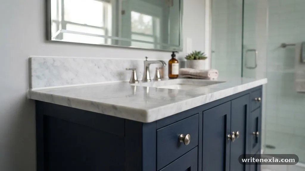 Managing Backsplash Requirements - What Is the Standard Front and Side Overhang for a Vanity Countertop?