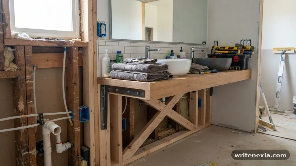 The Role of Wall Construction - How Much Weight Can a Floating Vanity Countertop Support Without Brackets?