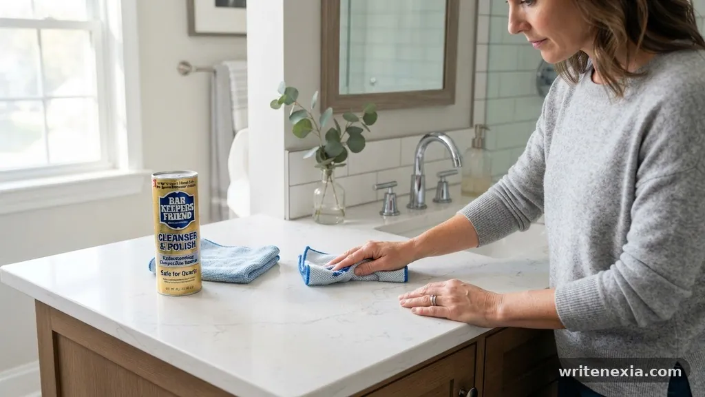 Understanding the Composition of Quartz Surfaces - Is Bar Keepers Friend Safe to Use on Quartz Bathroom Vanities?